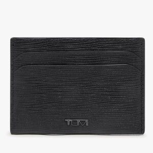 Tumi Textured Black Card Holder